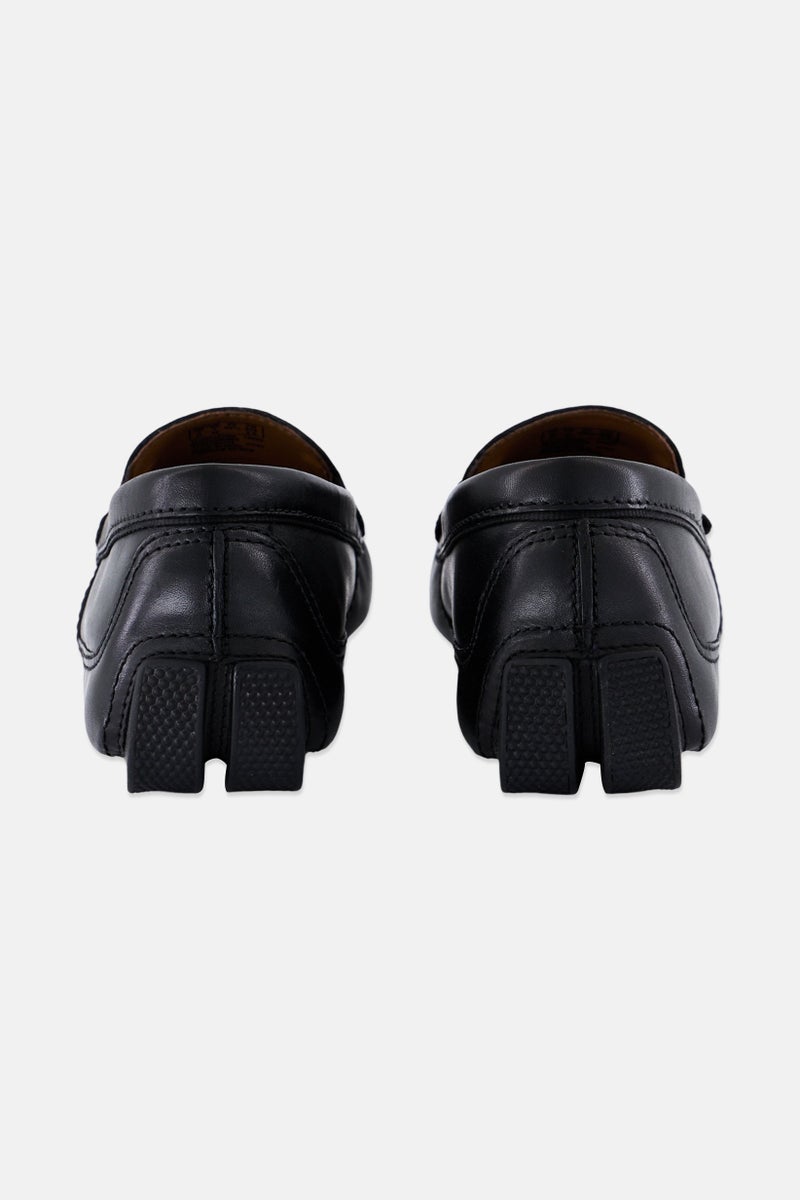 clarks Men Markman Plain Slip On Casual Shoes, Black - Image 2