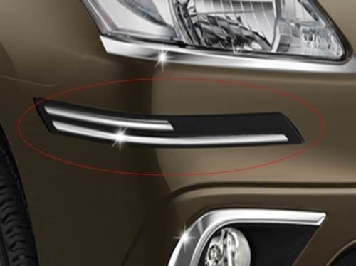 Autofact Car Accessories - Bumper Protector with Double Chrome Strip - for Ford Fiesta - (Set of 4) - Image 2