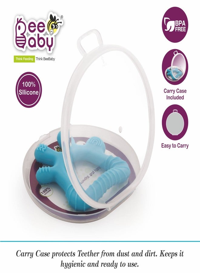 بي بيبي عضاضة سيليكون ناعمة على شكل إصبع من بي بيبي، مناسبة للأطفال من عمر 6 إلى 12 شهرًا، مع علبة حمل. خالية من مادة BPA، معتمدة من إدارة الغذاء والدواء الأمريكية، ذات سطح محكم لتهدئة اللثة. مصنوعة من مواد غذائية 100%، وحاصلة على شهادة BIS. - Image 2