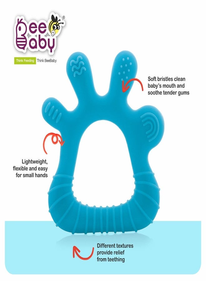 بي بيبي عضاضة سيليكون ناعمة على شكل إصبع من بي بيبي، مناسبة للأطفال من عمر 6 إلى 12 شهرًا، مع علبة حمل. خالية من مادة BPA، معتمدة من إدارة الغذاء والدواء الأمريكية، ذات سطح محكم لتهدئة اللثة. مصنوعة من مواد غذائية 100%، وحاصلة على شهادة BIS. - Image 4