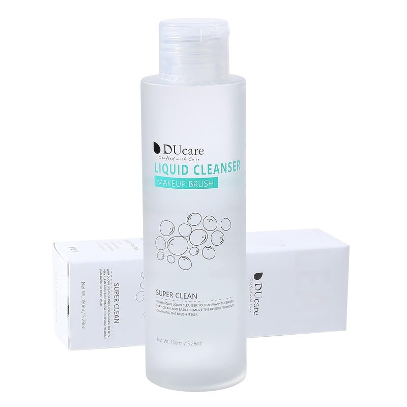 DUcare صابون شامبو منظف فرش المكياج DUcare مع حصيرة تنظيف الفرش لإزالة لون مستحضرات التجميل