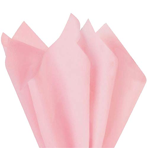 PMLAND Premium Quality Pink Tissue Paper - 100 Sheets (20 x 15 Inches) Bulk for Gift Wrap Gift Bags Packaging Crafts Party Holiday Birthday Wedding Baby Shower - Image 1