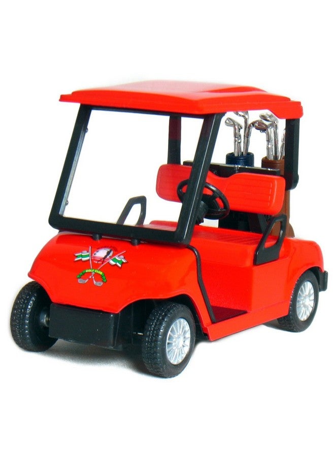 KiNSFUN Pull Back Action Golf Cart Red - Image 1