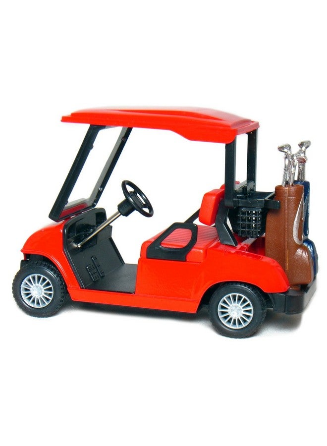 KiNSFUN Pull Back Action Golf Cart Red - Image 2