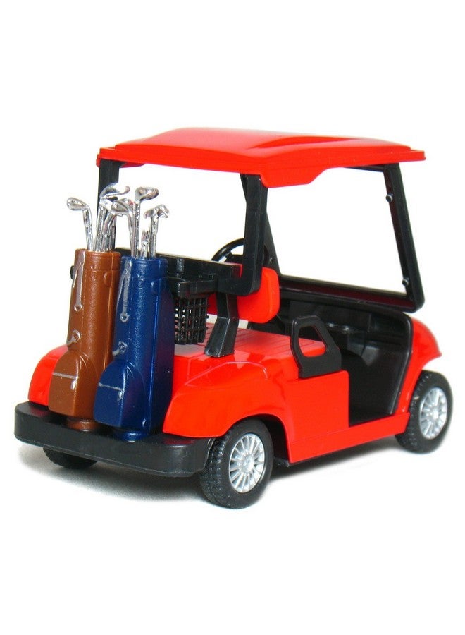 KiNSFUN Pull Back Action Golf Cart Red - Image 3