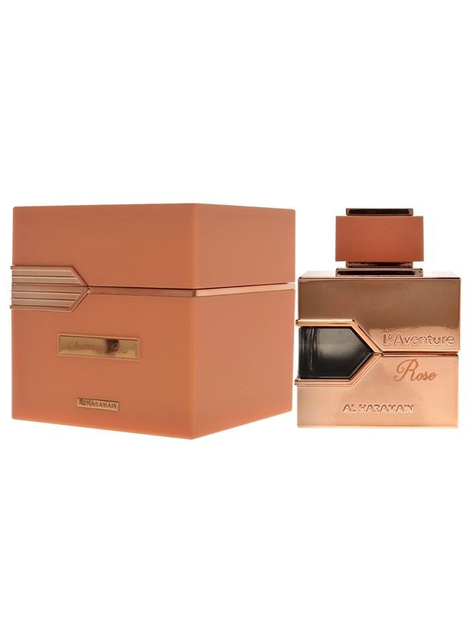 Al Haramain L'aventure Rose for Women Eau de Parfum Spray, 3.4 Ounce