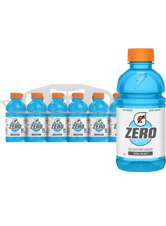 Gatorade Frost Thirst Quencher, Cool Blue, 12 Fl Oz Bottles, 12 Pack - Image 1