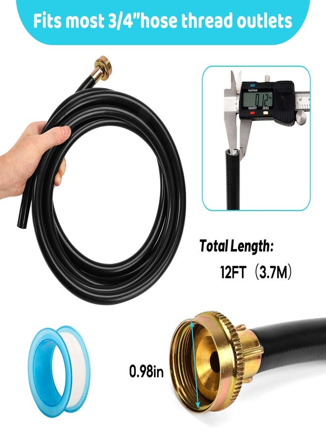 UCandy Dehumidifier Drain Hose 3/4 Inch FHT, 12 Ft,with Premium Brass Connectors to Prevent Water Leakage, Drain Hose Compatible with Most Brands of Dehumidifiers - Image 2