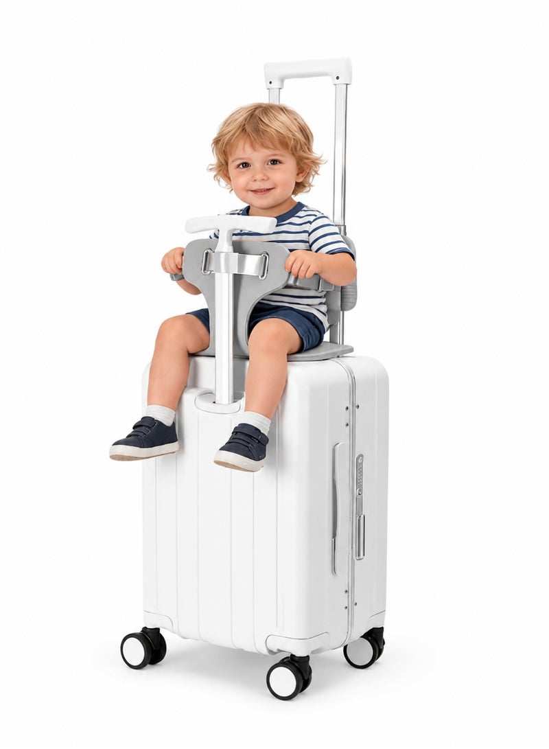 Kids Ride On Luggage Suitcase 20 Inch, Baby Travel Seat Carry On Suitcase with TSA Lock, PC Hard Shell for Family Travel - Image 1