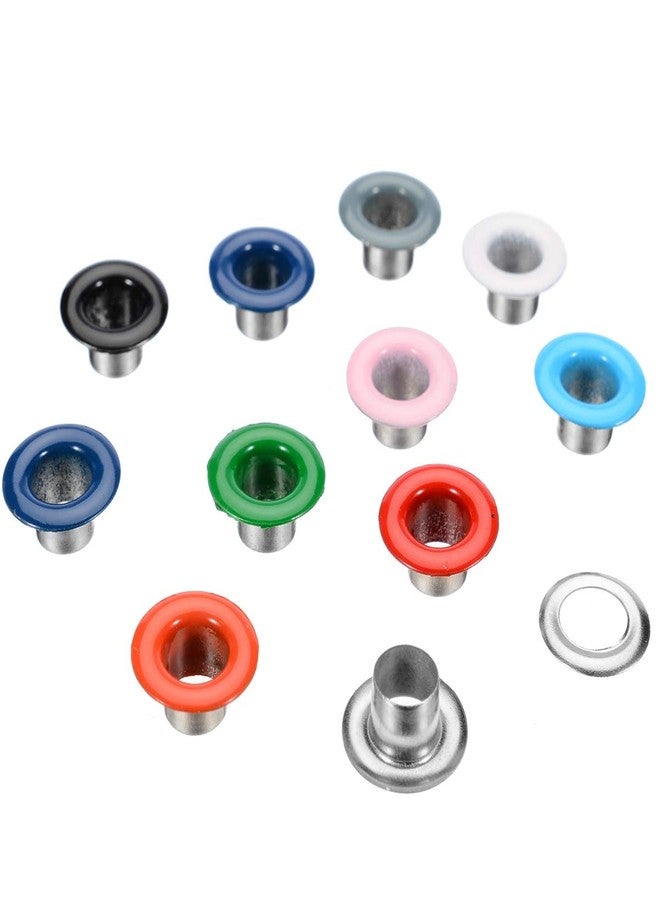 SEIWEI 400Pcs 10 Colors 5MM Metal Eyelet and Grommets with Install Tool Storage Box for Clothes Shoes Bag Paper Leather Crafts DIY Projects - Image 4