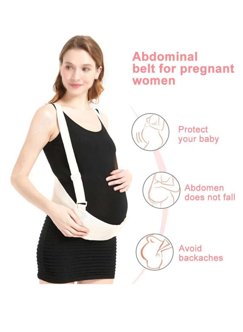 general Women's Waist Care Pregnancy Support Adjustable Size Belly Strap Belly Band for Pregnancy Support Belt Back Support Protection Unique Comfortable, Flat - Image 3