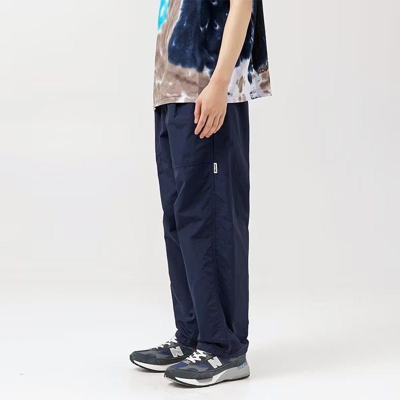 Japanese Retro Outdoor Overalls Boys 2024 Summer New All-match Wide-leg Loose Straight Casual Trendy Pants Dark gray - Image 2