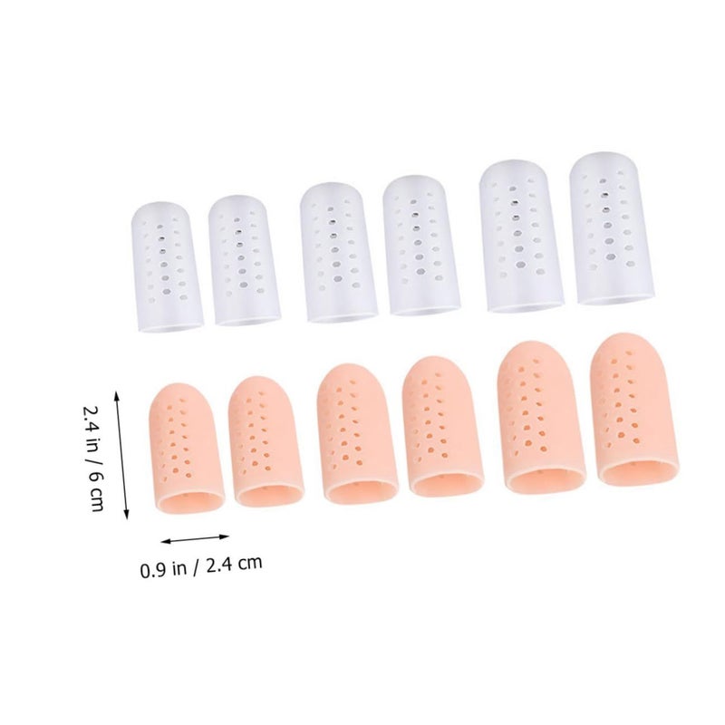 Gel Toe Protector and Hallux Valgus Separator 6 Pairs Anti Friction Toe Covers with Straightener for Bunion Relief and Foot Alignment Comfortable Protective Splints for Men and Women - Image 3