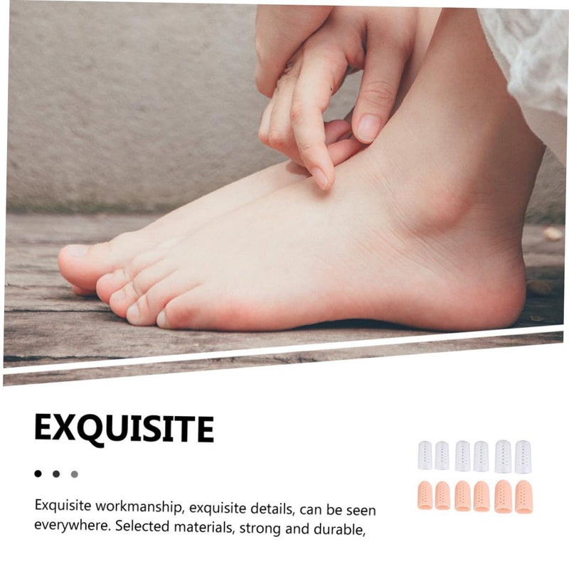 Gel Toe Protector and Hallux Valgus Separator 6 Pairs Anti Friction Toe Covers with Straightener for Bunion Relief and Foot Alignment Comfortable Protective Splints for Men and Women - Image 5