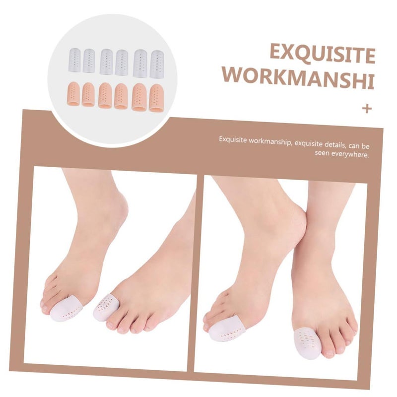 Gel Toe Protector and Hallux Valgus Separator 6 Pairs Anti Friction Toe Covers with Straightener for Bunion Relief and Foot Alignment Comfortable Protective Splints for Men and Women - Image 4