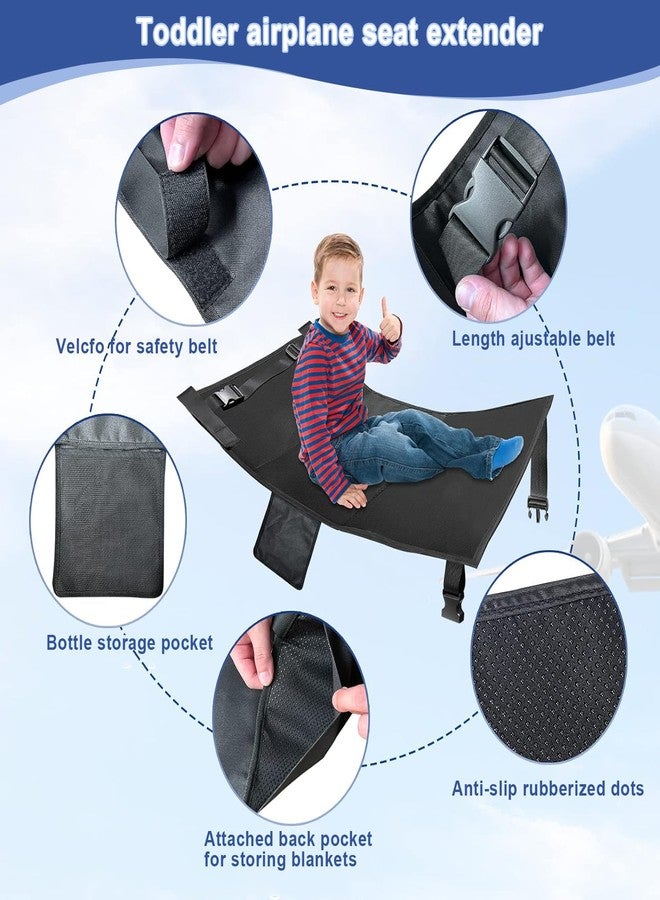 Elfzone Toddler Airplane Bed - Toddler Airplane Seat Extender, Toddler Travel Essentials, Portable Kids Plane Footrest, Airplane Bed for Toddler,Airplane Extender for Kids - Image 2