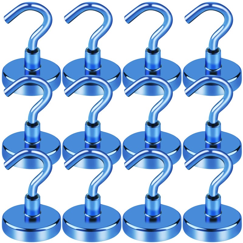 LOVIMAG Cruise Ship Essentials 85Lb Magnetic Hooks for Cruise Cabins Strong Magnetic Hooks for Hanging Refrigerator Celling Grill Fridge Kitchen12Pack - Image 2