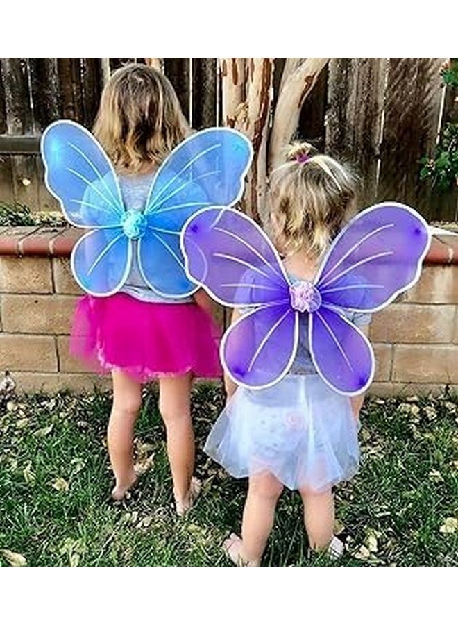 رويالز أجنحة الفراشة الملكية الجنية (بنفسجي) | زي لحفلات أعياد ميلاد البنات | هدية حفلات للأطفال | زي جناح الجنية | ملاك الجنية - Image 2