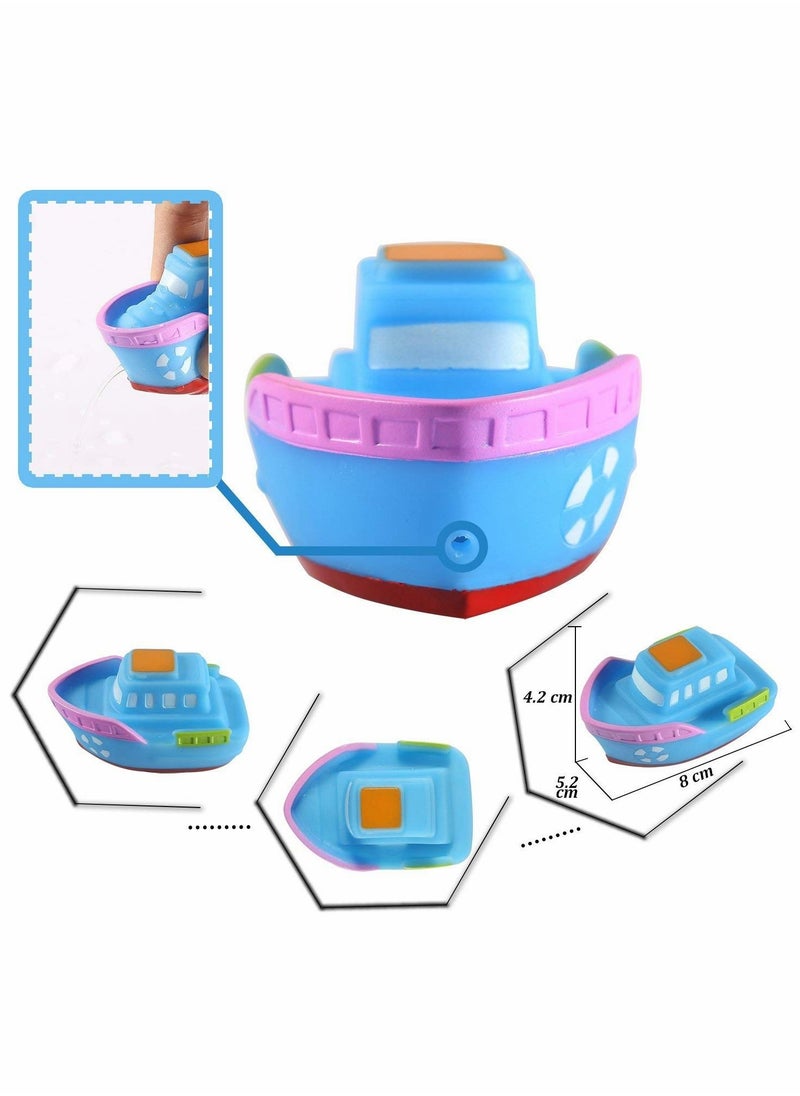 Excefore - Floating Bath Toys, 8 Pcs Squeeze Sound Bath Toy, - Image 1