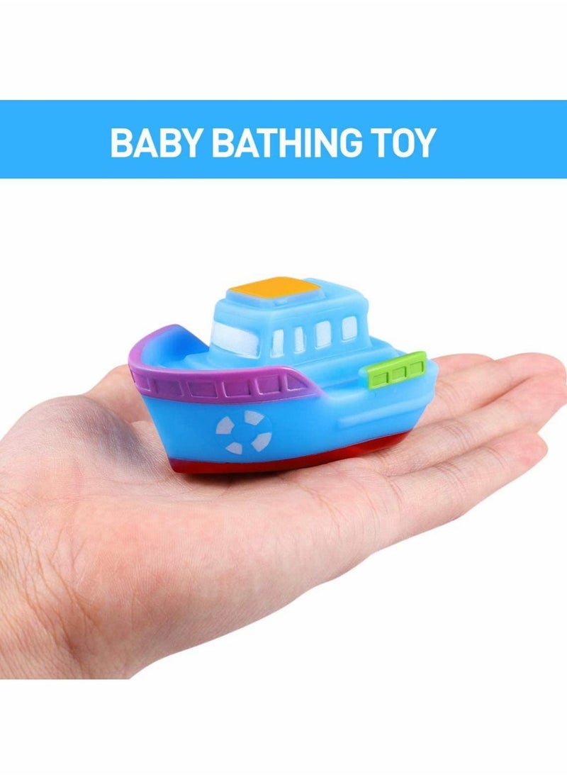 Excefore - Floating Bath Toys, 8 Pcs Squeeze Sound Bath Toy, - Image 1