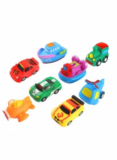 Floating Bath Toys, 8 Pcs Squeeze Sound Bath Toy,