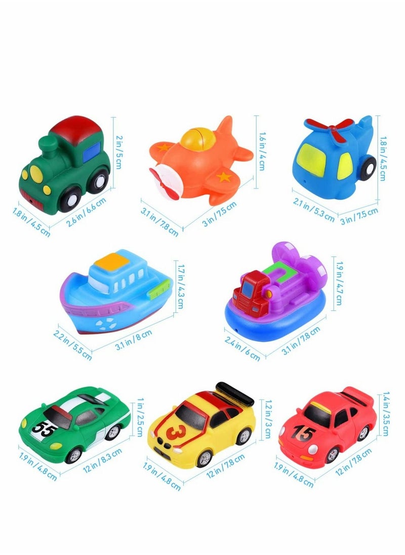 Excefore - Floating Bath Toys, 8 Pcs Squeeze Sound Bath Toy, - Image 1