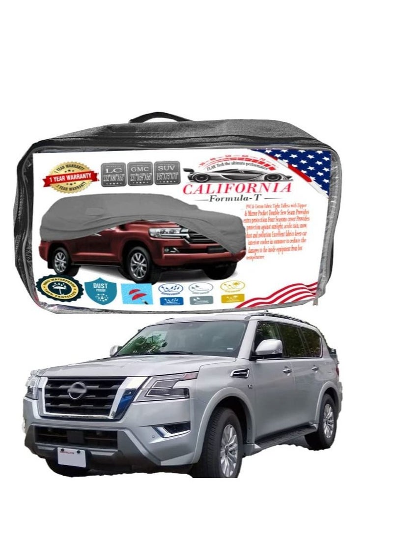 California formula-T Car cover Windproof & Scratch Resistant Car body Cover with Working Gloves Waterproof and Dustproof Covers Indoor & Outdoor  - Image 1