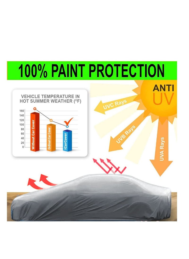 California formula-T Car cover Windproof & Scratch Resistant Car body Cover with Working Gloves Waterproof and Dustproof Covers Indoor & Outdoor  - Image 5