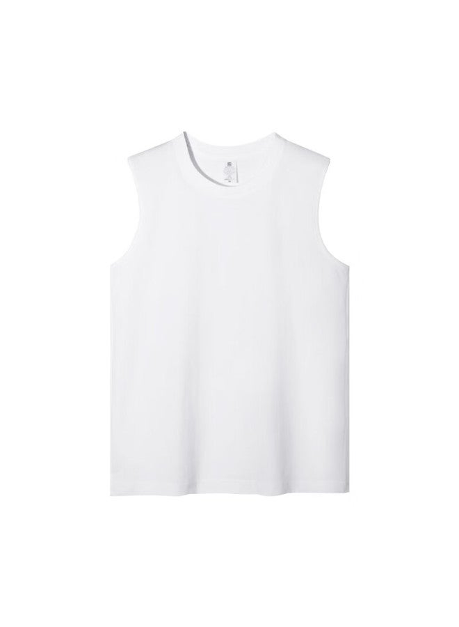 Ziyouxi Cotton Tank Top For Men, Summer Loose Sleeveless T-shirt, Solid Color Undershirt, Sports Fitness Vest - Image 1
