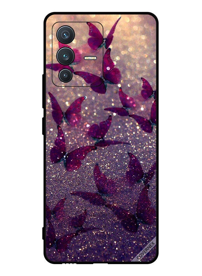 Covernex Protective Case Cover For vivo V23 5G Glitter Butterflies - Image 1