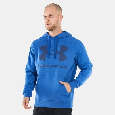 UNDER ARMOUR Men's UA Rival Fleece Big Logo Pullover Hoodie