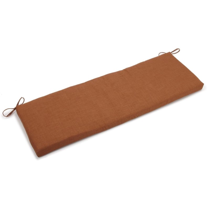 Blazing Needles Outdoor Spun Poly 19-Inch by 60-Inch by 3-1/2-Inch 3-Seater Bench Cushion, Mocha - Image 5