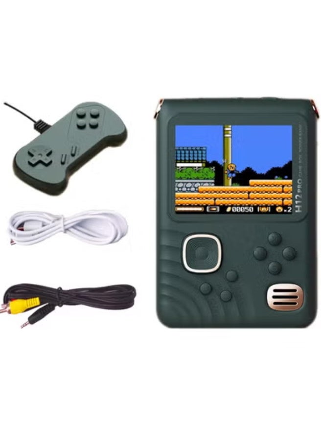 ELTRAZONE Retro Handheld Game Console, 3.5-Inch Screen, 1000+ Classic Games, Dark Green - Image 1