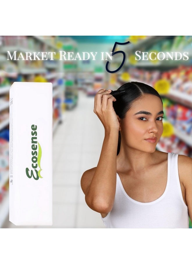 Ecosense - Hair Colour Stick - Black | Temporary Hair Colour Stick | Root Touch Up For Grey Hair | Instant Hair Colour For Grey Hair | Easy-To-Use Hair Colour Stick | Quick & Mess-Free Hair - 4Gm - Image 1