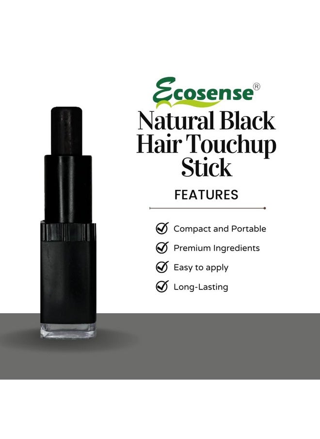Ecosense - Hair Colour Stick - Black | Temporary Hair Colour Stick | Root Touch Up For Grey Hair | Instant Hair Colour For Grey Hair | Easy-To-Use Hair Colour Stick | Quick & Mess-Free Hair - 4Gm - Image 1