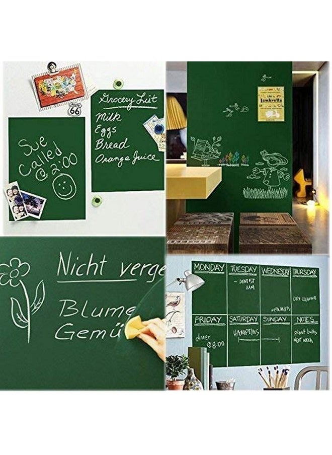 CRAFTDEV - Green Board Vinyl Wall Sticker Removable Decal Chalkboard For Home/School/Office/College/Study Room/Kitchen (45 X 200 Cm) (Green) - Image 1