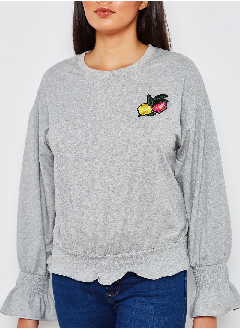 LUMIERE Patch French Terry Sweatshirt  - Image 3