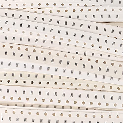 AEDIKO 1500pcs 0603 SMD Capacitor 0603 Chip Resistor Assortment Kit 1% 1/10W 0.1W 0 ohm-10M ohm Resistors Assorted 60 Value - Image 2