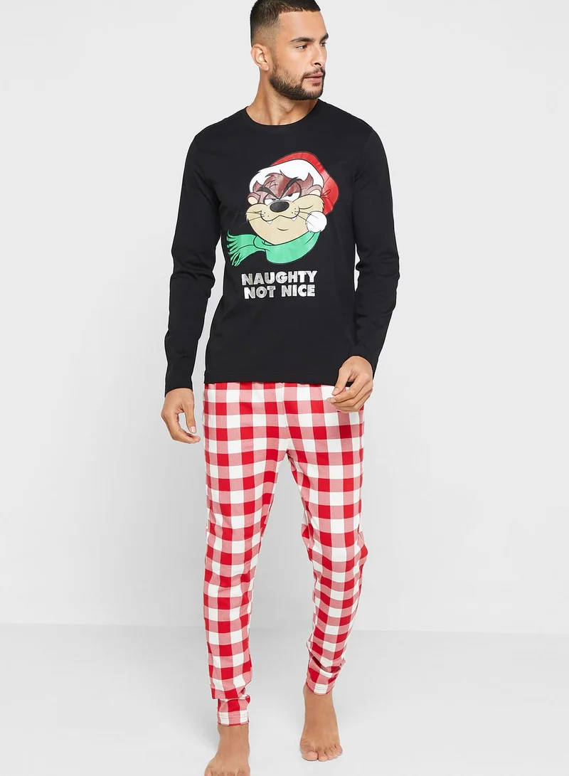 Warner Bros Taz Pyjama Set