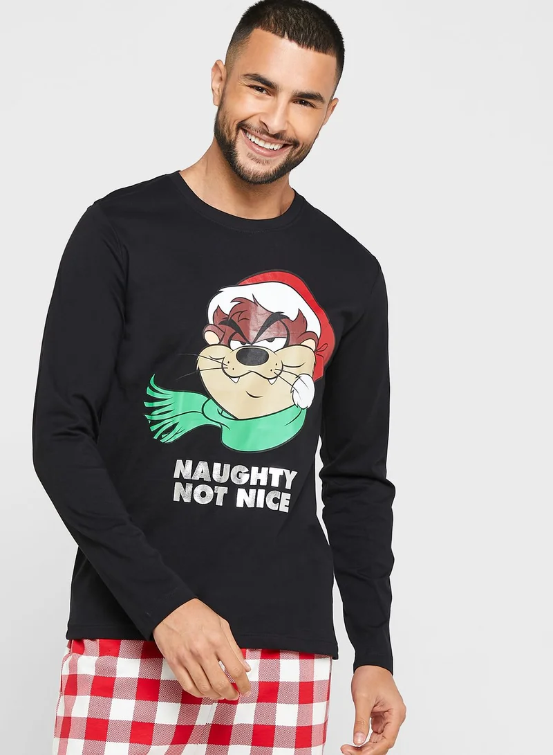 Warner Bros Taz Pyjama Set
