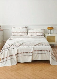 LUNA Home 4 Pieces Bedsheet Set Boho Design.  - Image 3