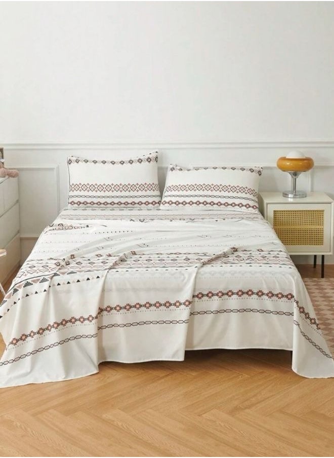 LUNA Home - 4 Pieces Bedsheet Set Boho Design. - Image 1