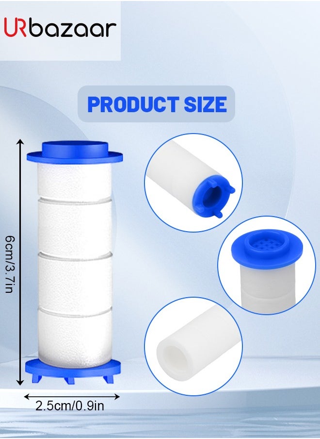 URbazaar 12 Pcs Showerhead Filter PP Cotton Cartridge Filter High Pressure Handheld Showerhead Filter for High Pressure Shower Sets  - Image 5