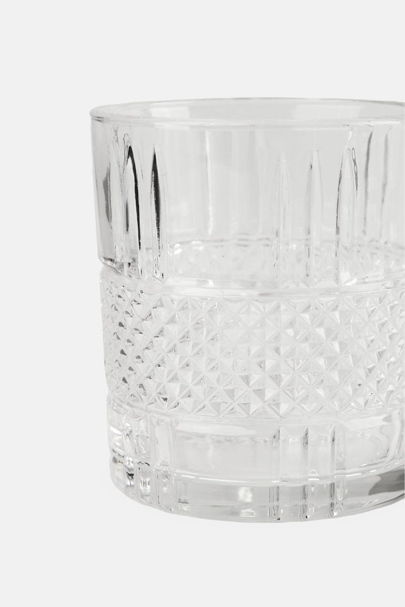 Gourmet Home Gourment Everyday 4 Pieces Mesh Cut Glass 330, Transparent  - Image 2