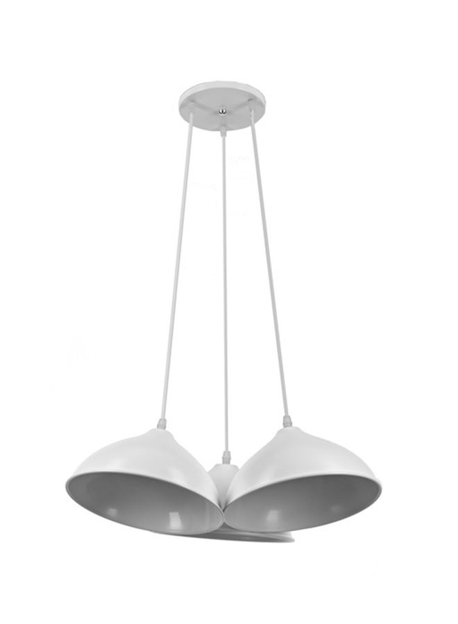El Rawda Lighting Trio Ceiling Lamp | modern decorative LED E27 pendant light ceiling lamp hanging | suitable for any room | Color: White | Size: 70x45 cm