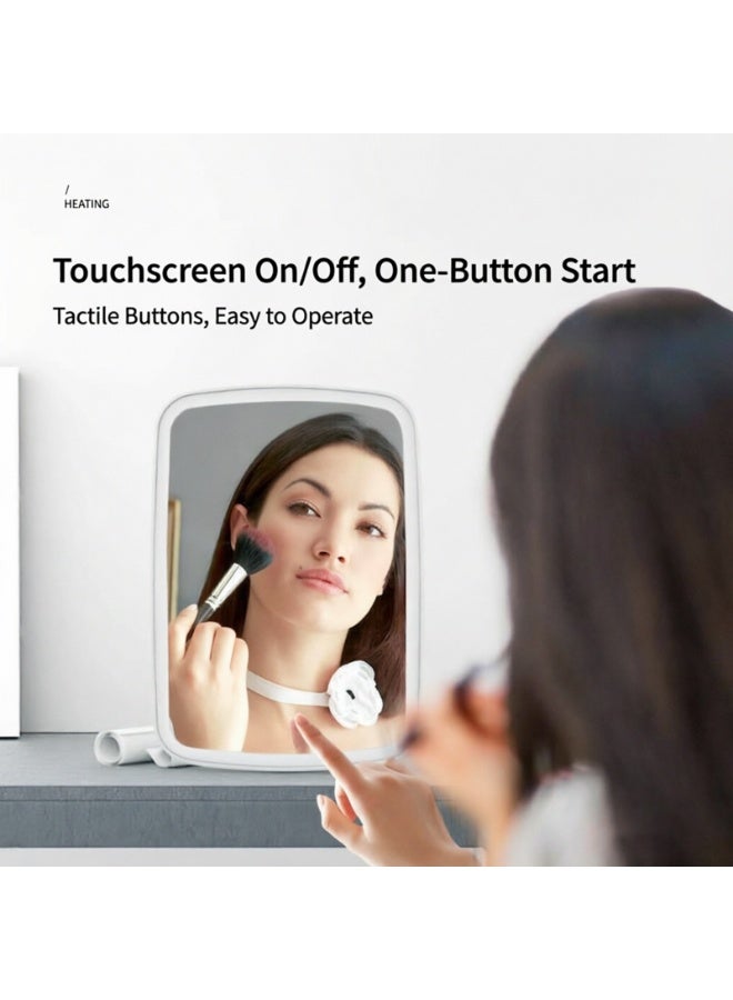 YY-Recheer LED Makeup Mirror 3 Light Modes, Touch Control Vanity Mirror with 120° Adjustable Stand, Portable Cosmetic Mirror for Travel & Bedroom - Image 2