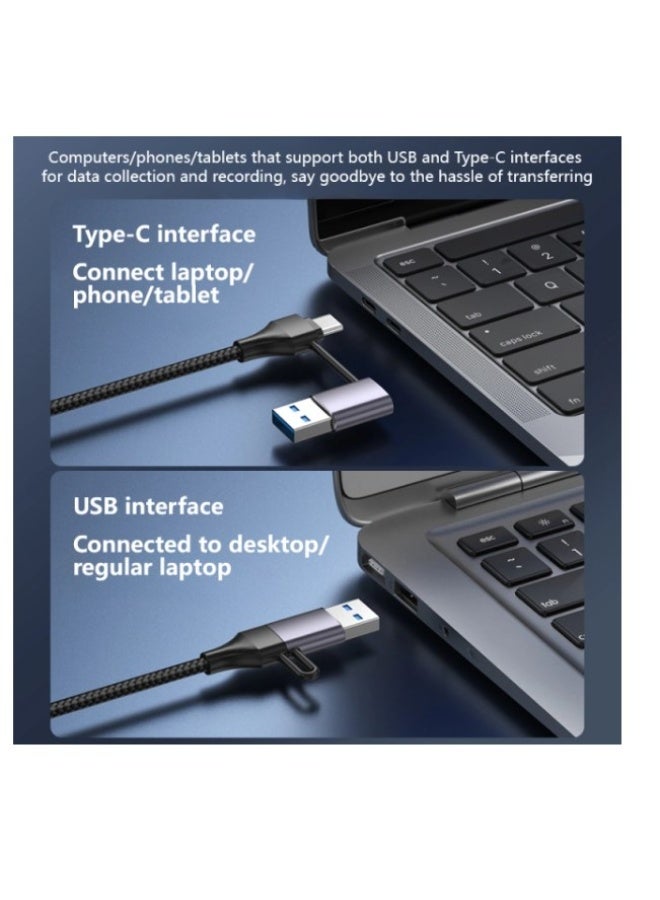 Haing 4 IN 1 USB 3.0/TYPE-C HUB 2USB+2 YTYPE C PORT - Image 2