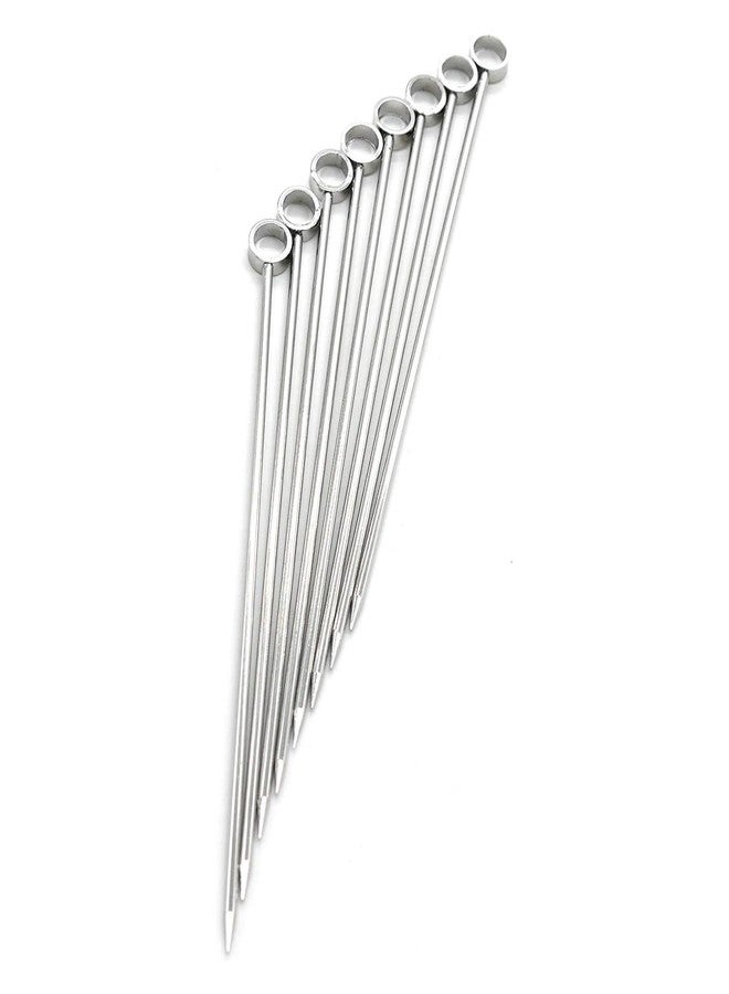 PuTwo Stainless Steel Martini Glass Cocktail Picks, 4.25Inch, Silver - Image 2