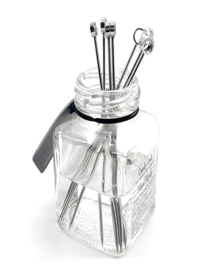 PuTwo Stainless Steel Martini Glass Cocktail Picks, 4.25Inch, Silver - Image 3