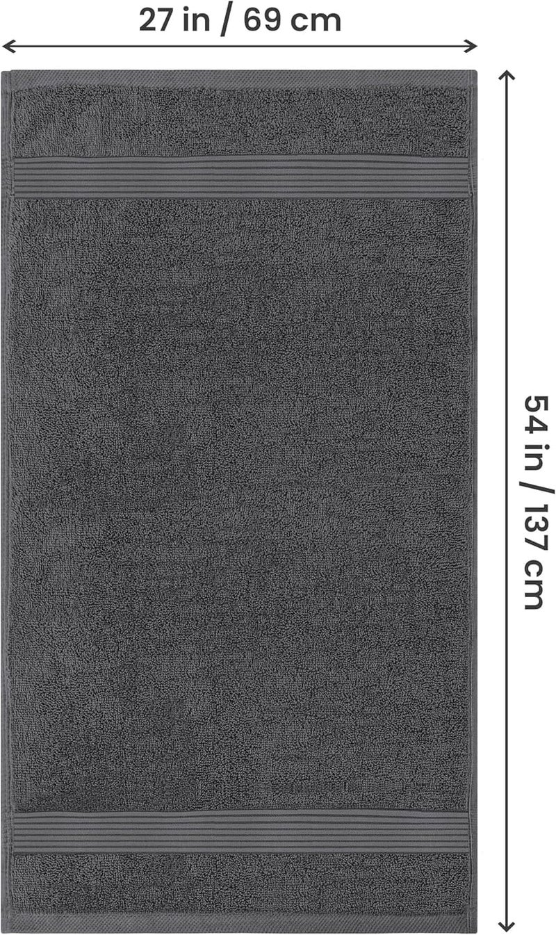 Utopia Towels - Bath Towels Set, Grey - Luxurious 700 GSM 100% Ring Spun Cotton - Quick Dry, Highly Absorbent, Soft Feel Towels, Perfect for Daily Use (4-Pack)… - Image 2